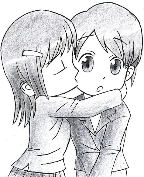 How To Draw Two Anime Characters Kissing Dewey Theraig