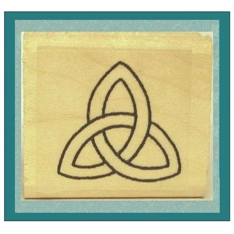 Classic Trinity Knot Small Rubber Stamp By Triskelt On Etsy 650