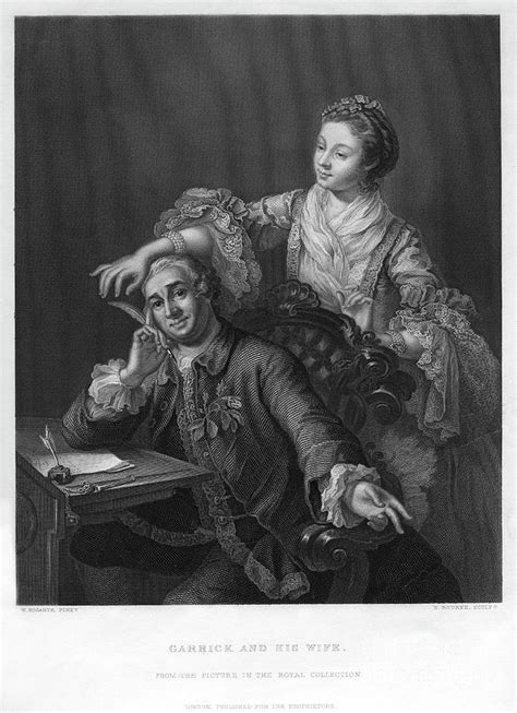 Garrick And His Wife 1757 19th By Print Collector