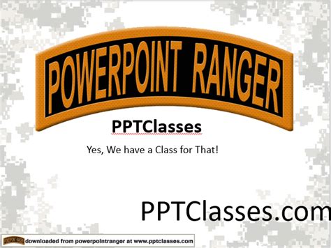 Perform Personnel Search Powerpoint Ranger Pre Made Military Ppt Classes