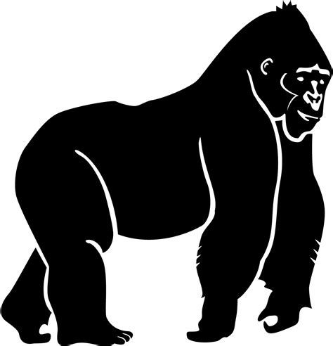 Free Gorilla Clipart Black And White Download Free Gorilla Clipart Black And White Png Images