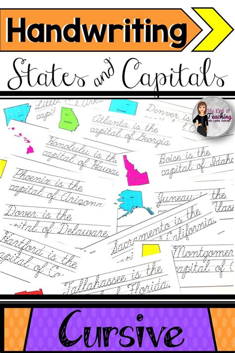 I've heard of and seen spencerian and palmerian. Cursive Handwriting States and Capitals Sentences ...
