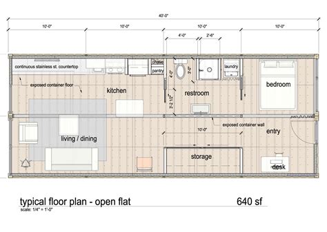Container House Floor Plans Cargotecture Apartment Building One