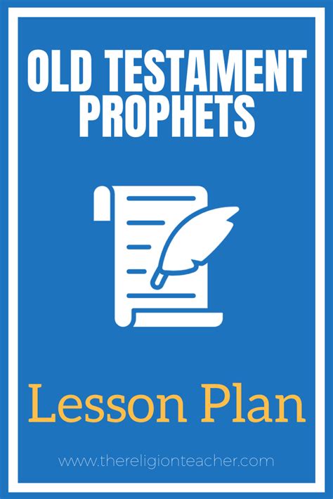 Old Testament Prophets Lesson Plan Laptrinhx News
