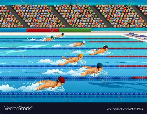 Swimming Competition Royalty Free Vector Image