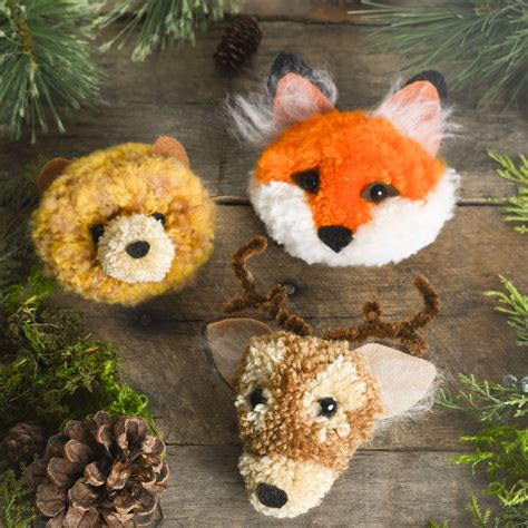 Fall Critter Pom Poms Starring A Fox Deer And Bear Oh My Tips For