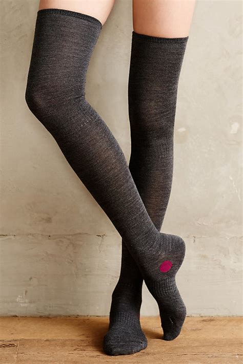cabled thigh high socks anthropologie