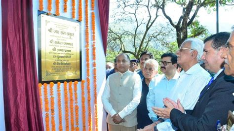 Jai Ram Thakur Inaugurates Lays Stones Of Projects Worth ₹165 Crore In