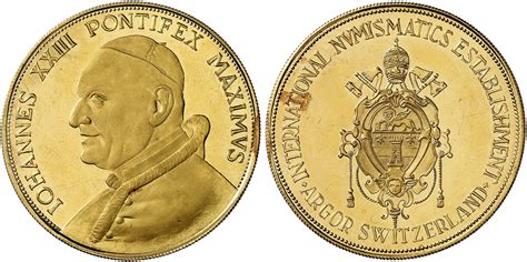 Joannes paulus ii pontifex maximus roma : Johannes XXIII., 1958-1963. Goldmedaille o. J.