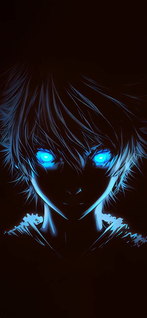 Boy With Blue Glowing Eyes Anime Wallpaper Anime Wallpaper 4k