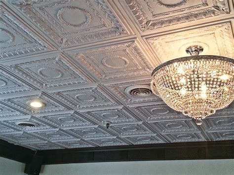 Antiqued Faux Metal Ceiling Tiles Isc Supply