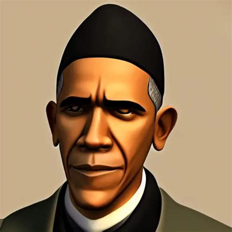 Obama As The Spy From Tf2 High Quality Sfm Render Stable Diffusion