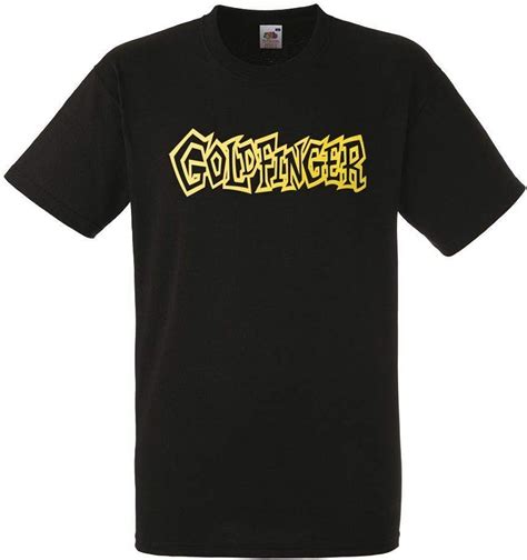 Goldfinger Logo Black T Shirt Men Rock Band Tee Shirt Uk