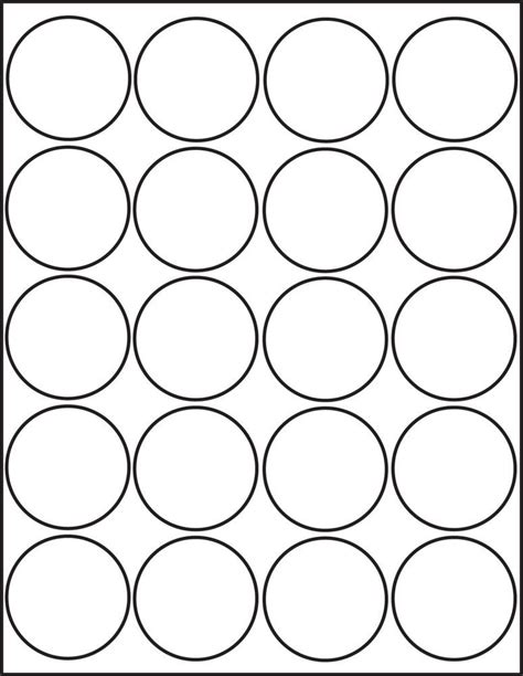 Round Printable Stickers Sheets