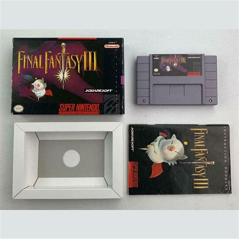 Final Fantasy III SNES Boxed Complete (no map) [NTSC US] - Retrobit Game