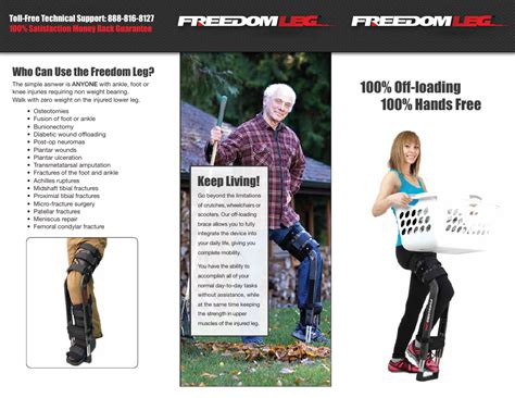 Activeforever Forward Mobility Freedom Leg Brace User Manual 2 Pages