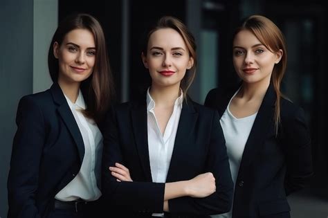 Premium Ai Image A Group Of Business Executive Women Confident