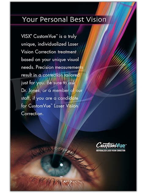 customvue™ lasik your personal best vision poster patient education concepts