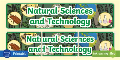 Natural Sciences And Technology Banner