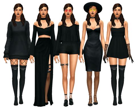 Sims 4 Maxis Match Finds — Can You Do A Dark Gothic Lookbook Please