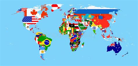 World Flag Map Stock Illustrations 177085 World Flag Map Stock