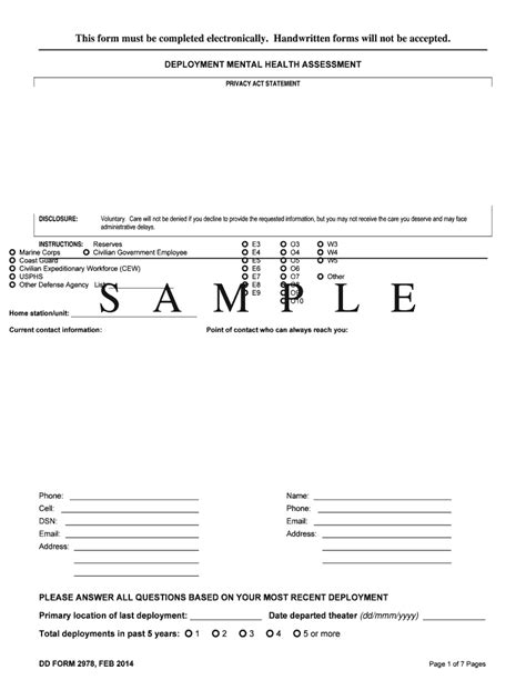 Dd Form 2978 Fill Online Printable Fillable Blank Pdffiller