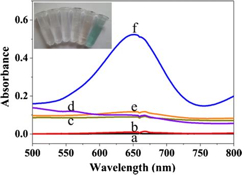 Uv Vis Absorption Spectra Of Different Systems A Tmb B Tmb H2o2 Download Scientific