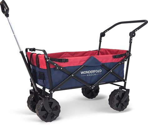 Wonderfold Pull And Push Collapsible Utility Folding Wagon With All