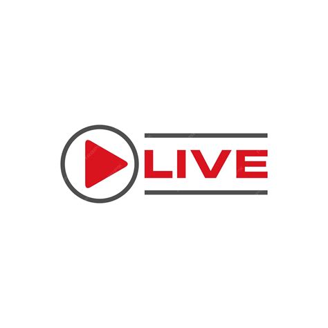 Premium Vector Live Streaming Sign Vector Template