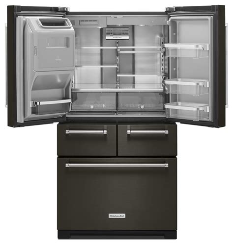 Kitchenaid Black Stainless Refrigerator Krmf706e