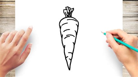 How To Draw Carrot Easy Youtube