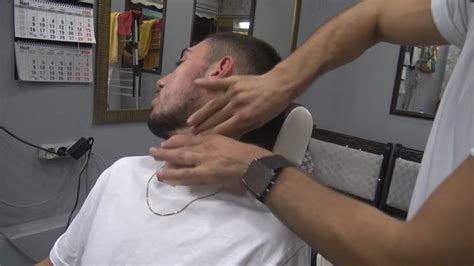 asmr barber fast massage neck crack arm neck shoulder face ear head scalp sleep