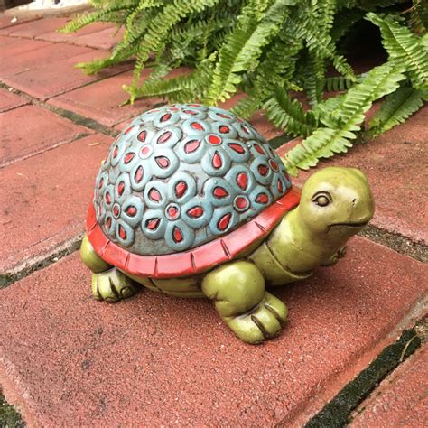 Here presented 50+ turtle shell drawing images for free to download, print or share. Concrete Garden Turtle Hand Painted Flower Tortoise With ...
