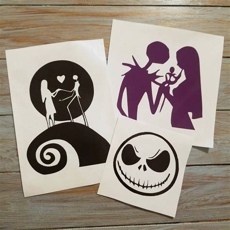 Jack And Sally Couple Decal Etsy