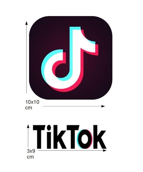 Edible Tik Tok Logo Banner 10x10cm And Lettering 3x9cm Rice Etsy