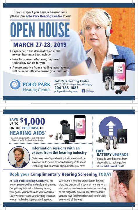 March 27 28 Open House Hearing Aids And Testing Polo Park Hearing