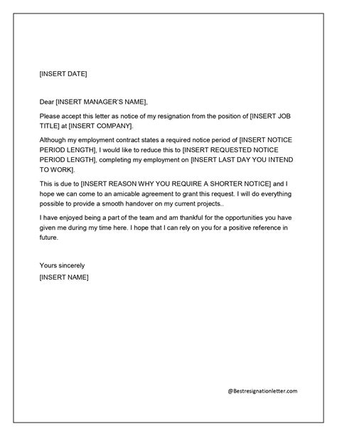 Sample Of Resignation Letter With Immediate Effect Resignation Letter Resignation Letter