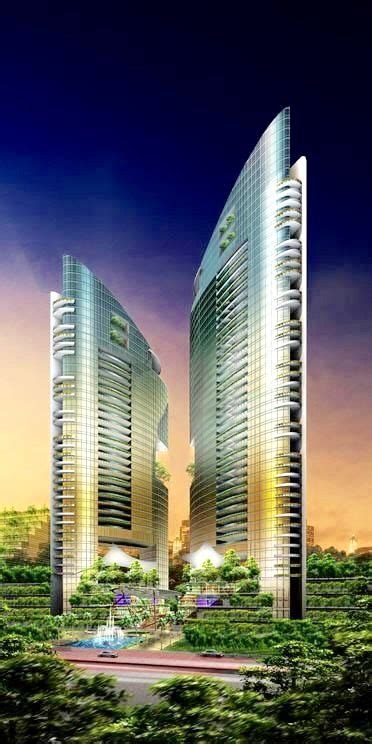 Karachi Financial Towers Karachi Pakistan Futuristic Architecture