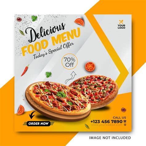 Premium Vector Food Pizza Social Media Instagram Post Banner Template