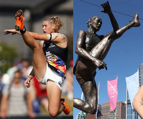 AFLW Star Tayla Harris Statue Unveiled In Fed Square The Feed