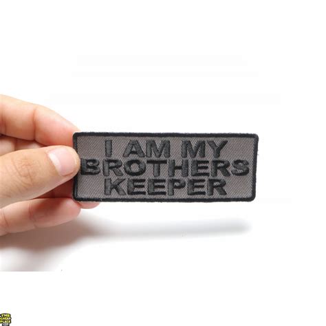 I Am My Brothers Keeper Patch In Black Over Gray Veteran Brotherhood