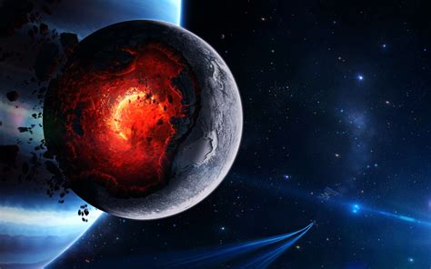 1680x1050 Resolution Space Cataclysm Planet 1680x1050 Resolution