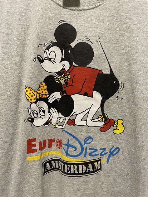 Vintage Rare Grail Mickey Minnie Mouse Sex Doggy Style Size Large
