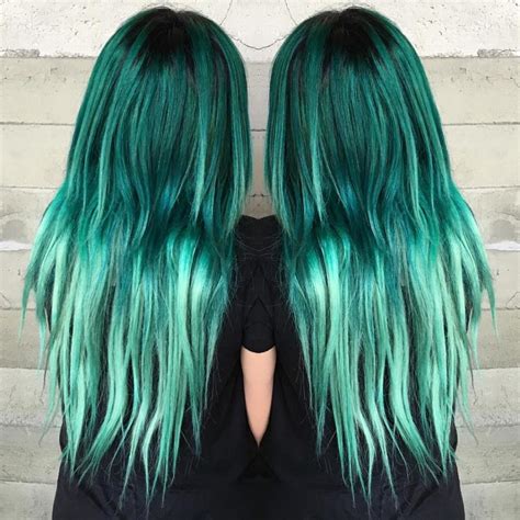 Teal Ombre Hair Green Hair Ombre Green Wig Teal Hair Green Hair