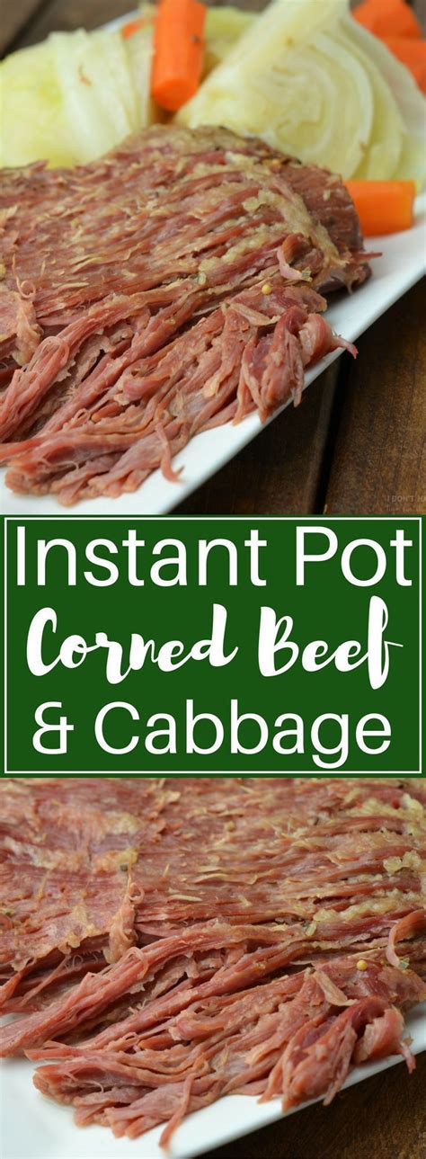 Sprinkle spice packet over brisket. Instant Pot corned beef and cabbage | Instant pot recipes, Instant pot recipes chicken, Instant ...