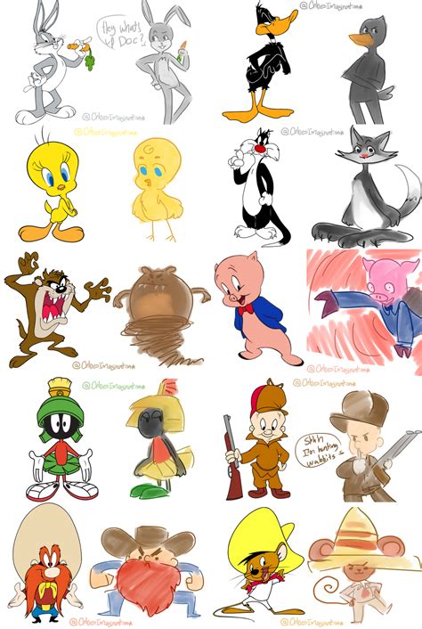 Drawing Looney Tunes Charachters From Memory By Chloesimagination On