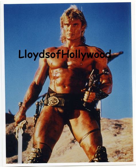 Dolph Lundgren Handsome Hunk In Leather Straps Master Of The Universe