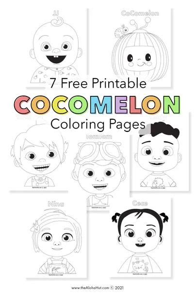 Free Cocomelon Coloring Pages For Kids And Cocomelon Birthday Party