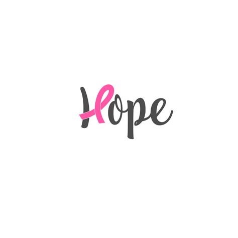 Hope Cancer Awareness Ribbon Free Svg File Svg Heart