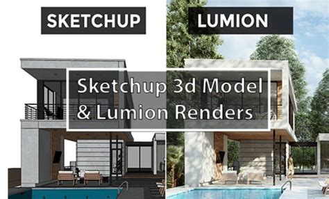 do sketchup 3d model and realistic lumion renders by talha721 fiverr